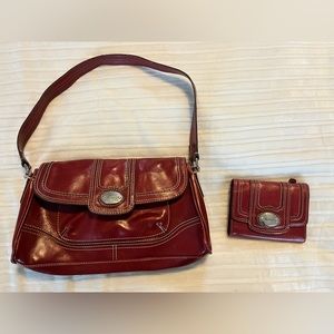 Liz & Co Red purse and wallet